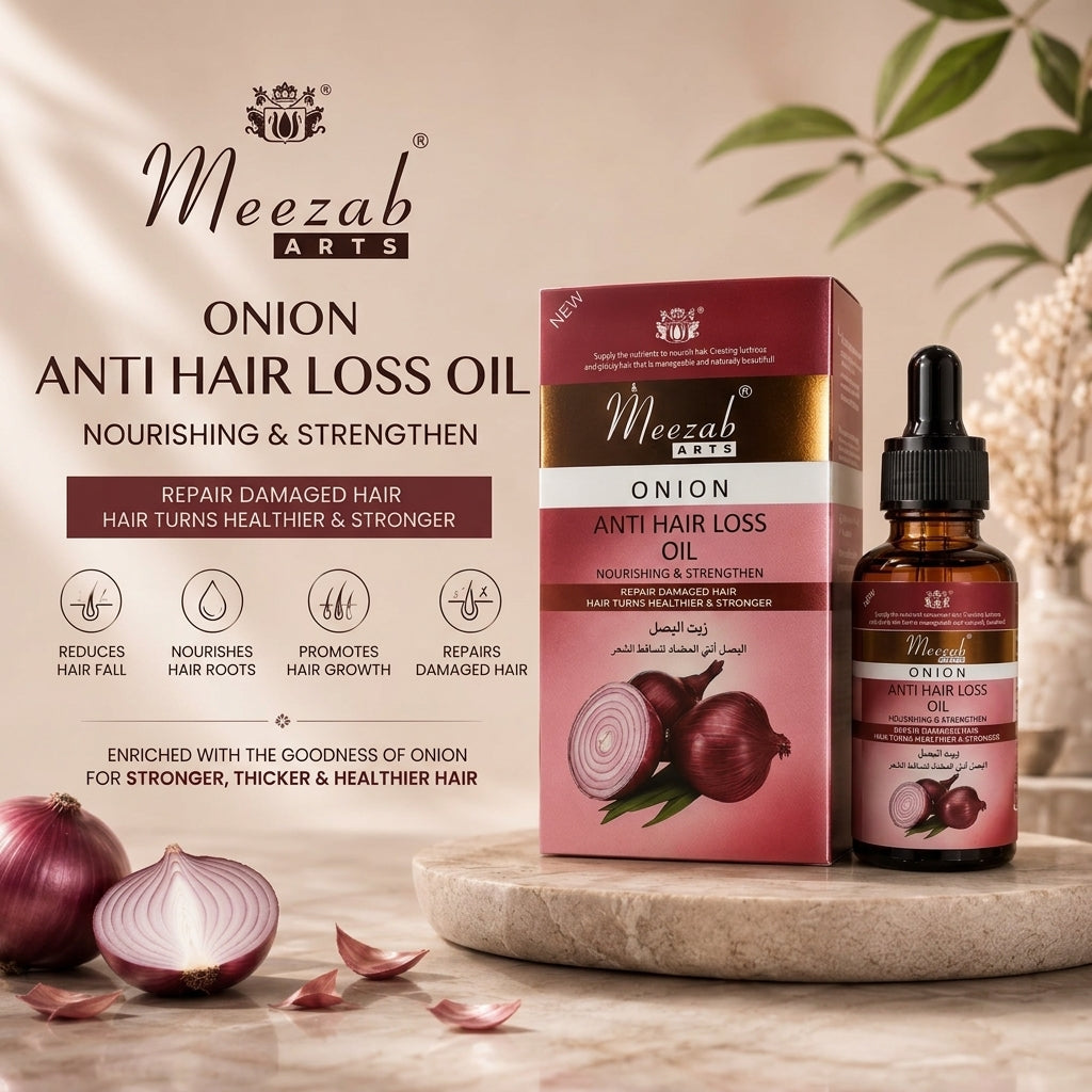 Onion Anti Hair Loss Oil by Meezab Arts