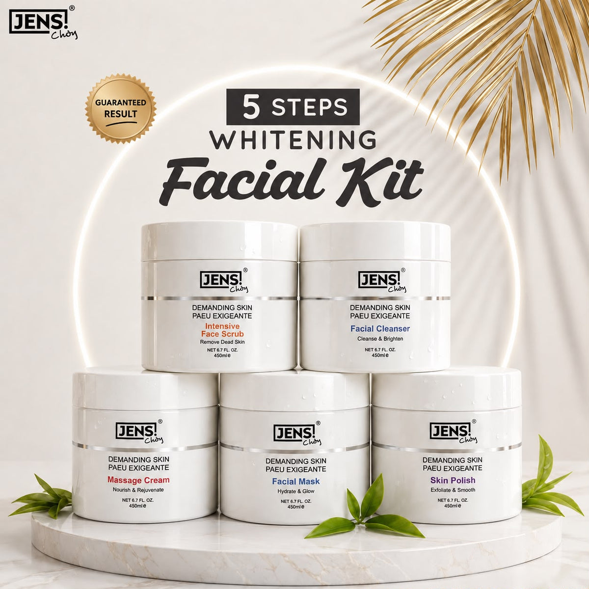5 Steps Whitening Facial Kit ā Complete Facial Care Set