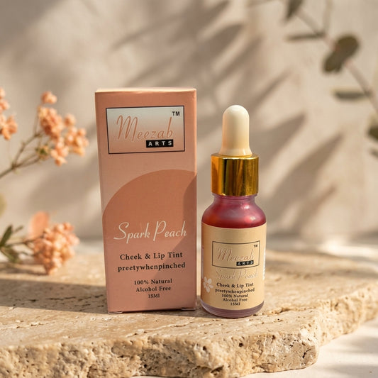 Spark Peach – Cheek & Lip Tint by Meezab Arts