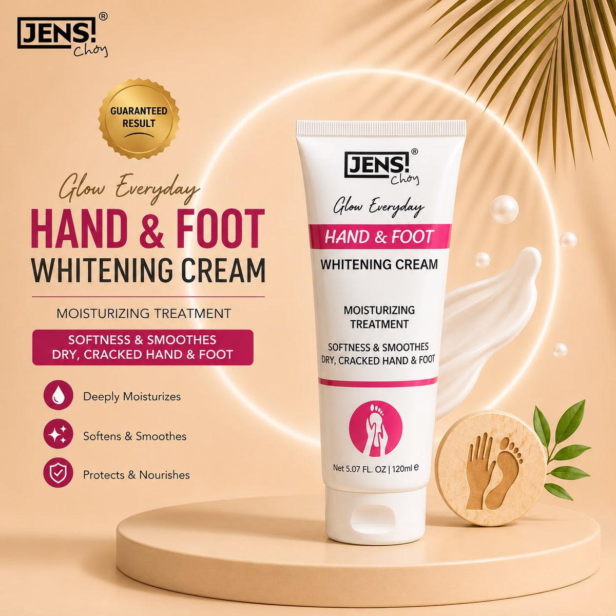 Hand & Foot Whitening Cream – Moisturizing Treatment 120ml