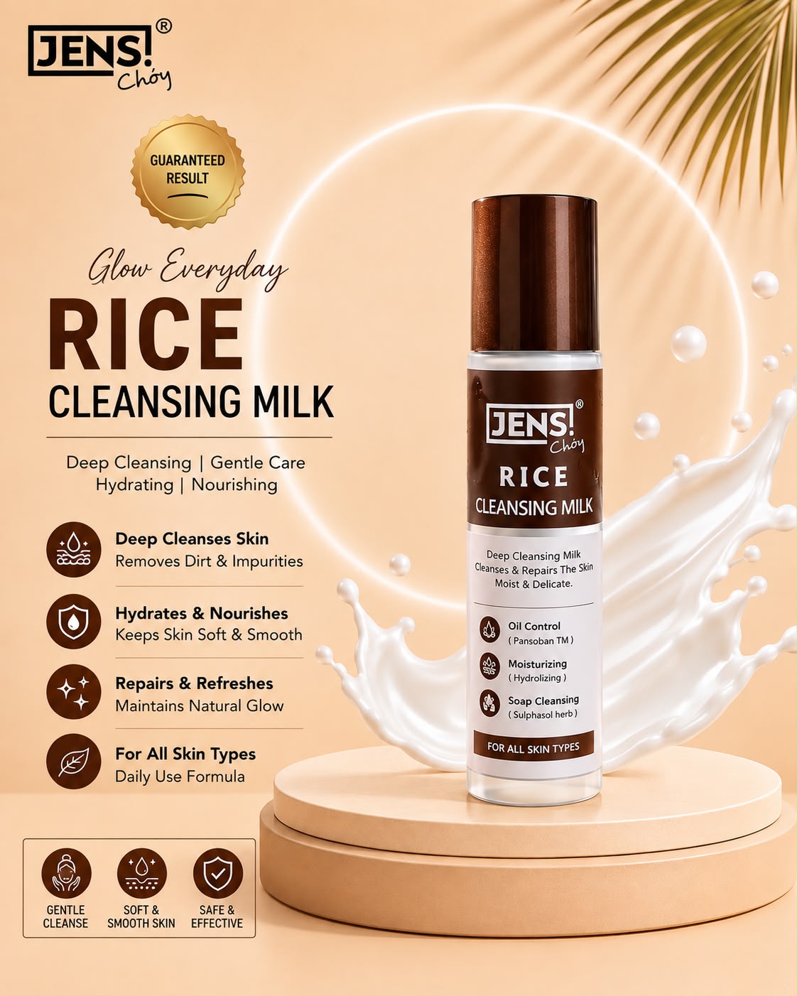 Rice Cleansing Milk – Deep Cleansing & Hydrating Face Cleanser