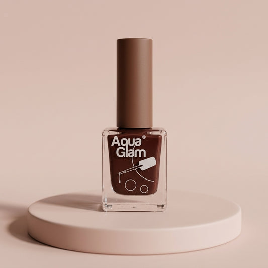 Dark Mocha Brown (01) - Nail Polish by Aqua Glam